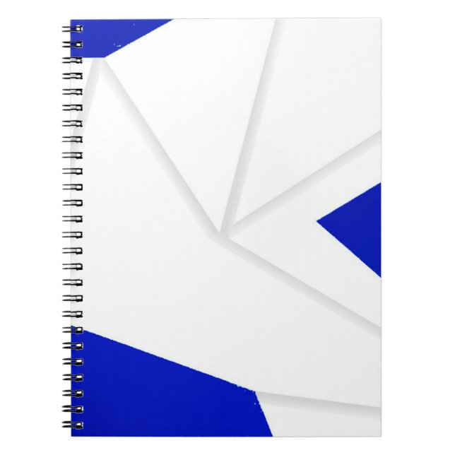 CARNET ROYAL BLUE DOVE ORIGAMI FEATHER (Devant)