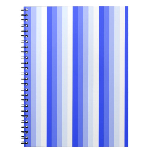 Carnet Royal blue shadow stripes (Devant)