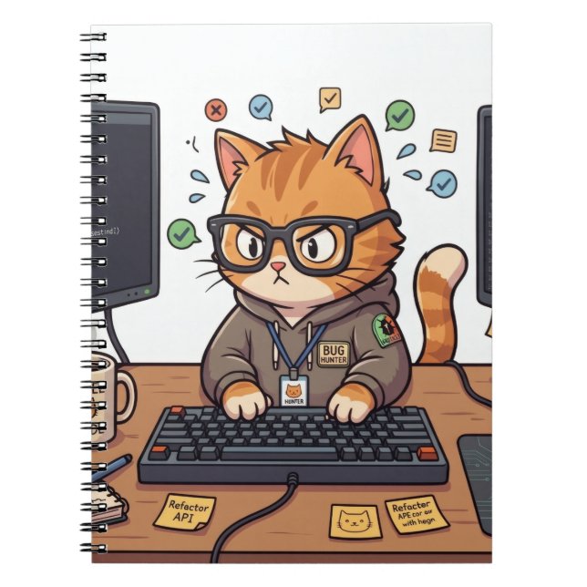 Carnet Royal Chat | Journal Élégant et Mignon de C (Devant)