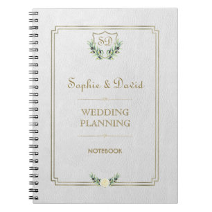 Carnet Royal Gold Crest Wedding planner de verdure luxuri