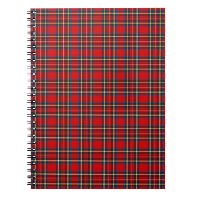 Carnet Royal Stewart Tartan Plaid Scottish Motif (Devant)