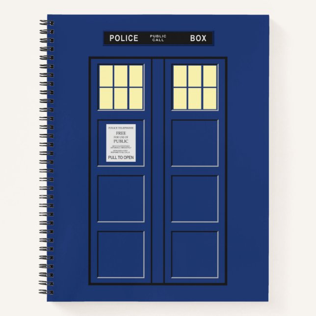 Carnet Royaume-Uni - Blue Police Public Call Box 1 (Devant)