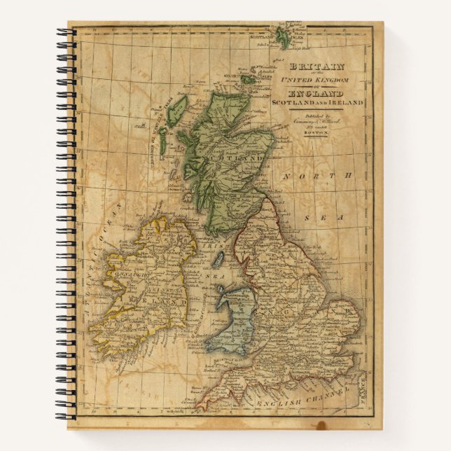 Carnet Royaume-Uni d'Angleterre, d'Écosse et d'Irlande (Devant)