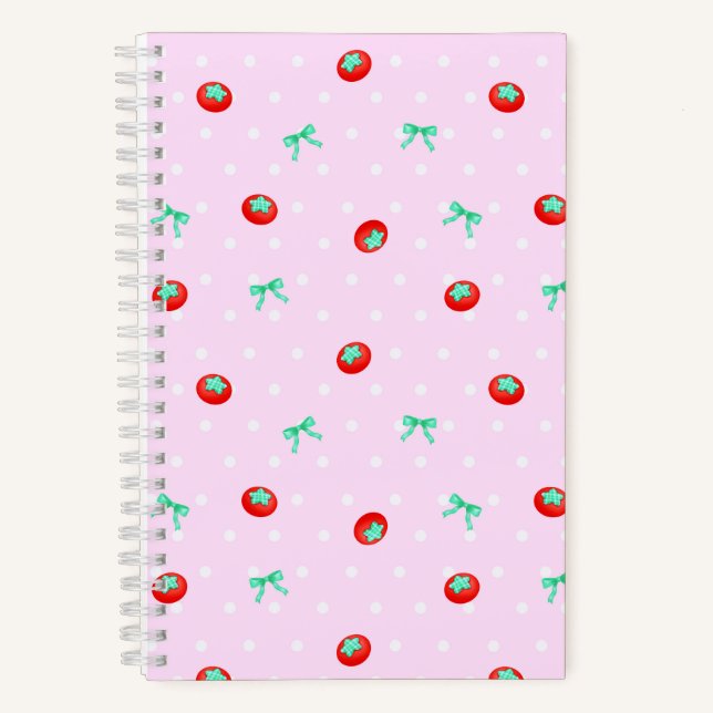 Carnet Ruban de Tomate Point Rose (Recto)
