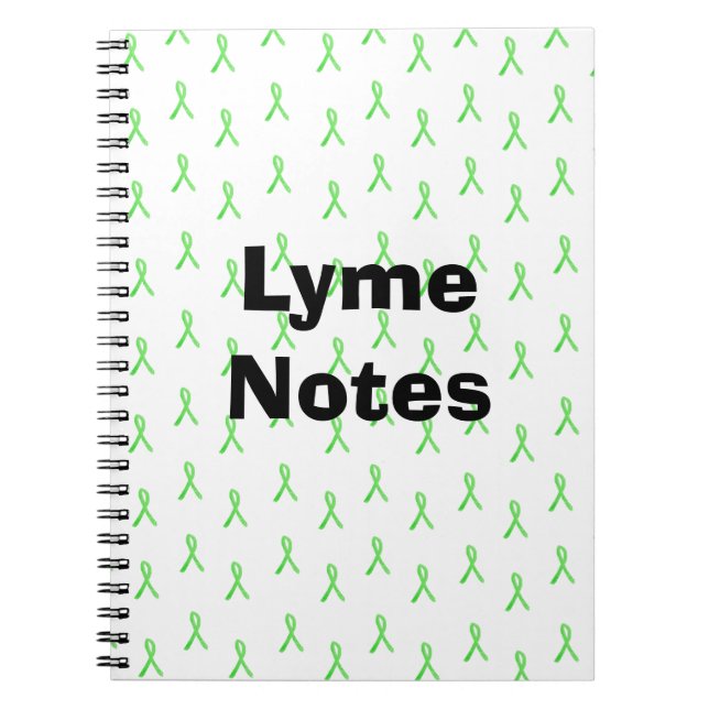 Carnet Rubans de sensibilisation à la maladie de Lyme Lym (Devant)