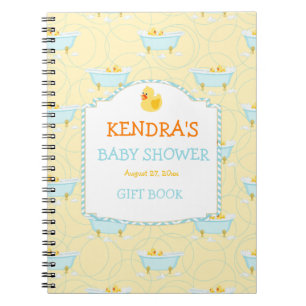 Carnet Rubber Duck Ducky Genre Neutre Baby shower