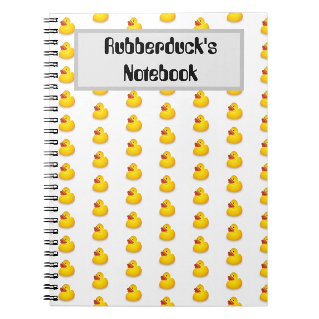 Carnet Rubberduck personnalisé (Devant)