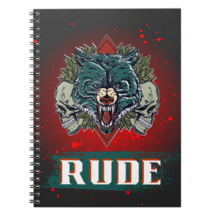 Carnet rude, crâne et ours