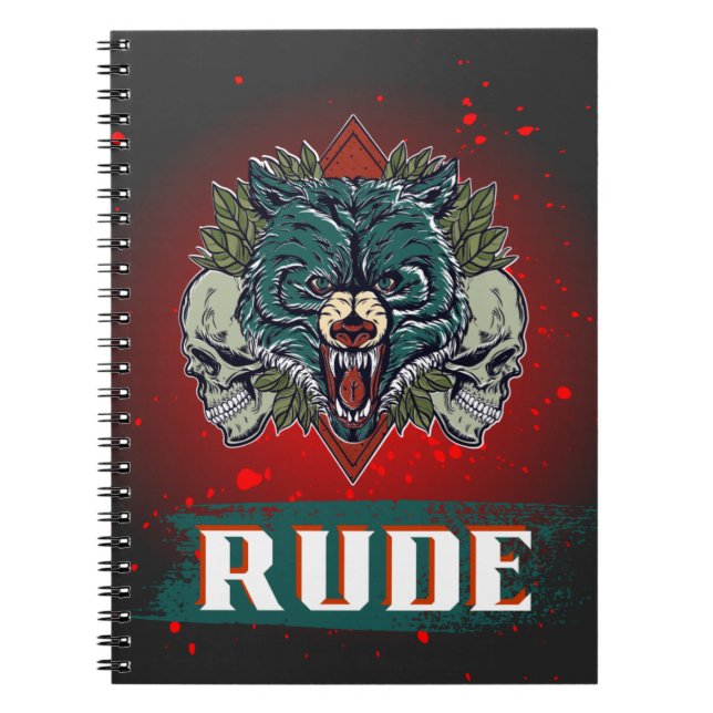 Carnet rude, crâne et ours (Devant)
