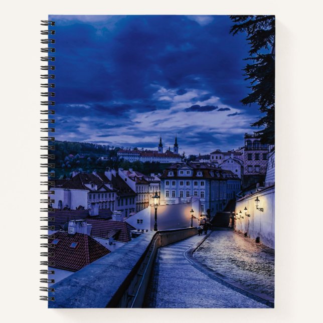 Carnet Rue du soir à Prague (Devant)