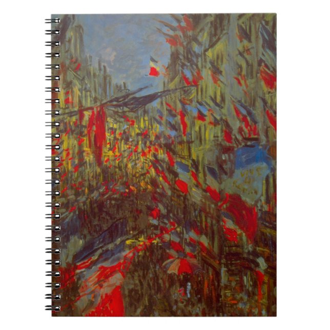 Carnet Rue Montorgueil aux drapeaux de Claude Monet (Devant)