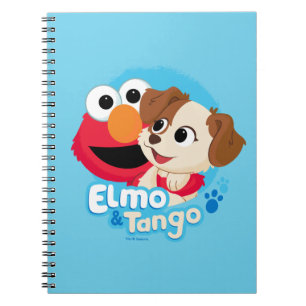 Carnet Rue Sésame Badge Elmo & Tango