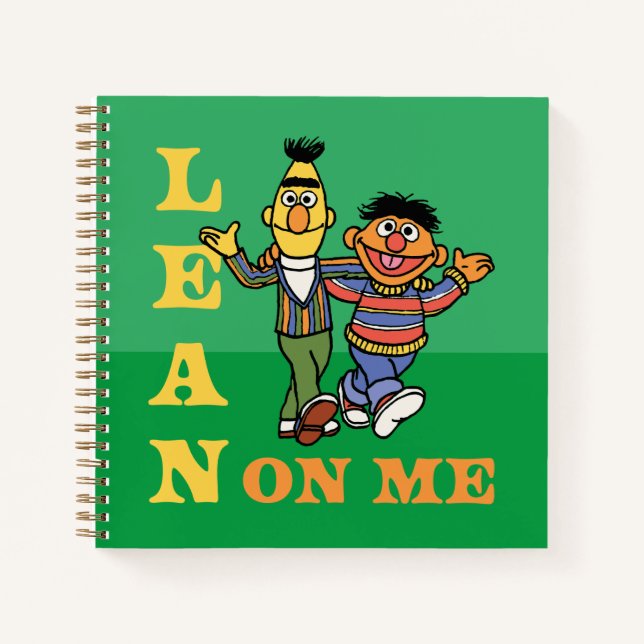 Carnet Rue Sésame | Bert & Ernie Lean sur moi (Devant)