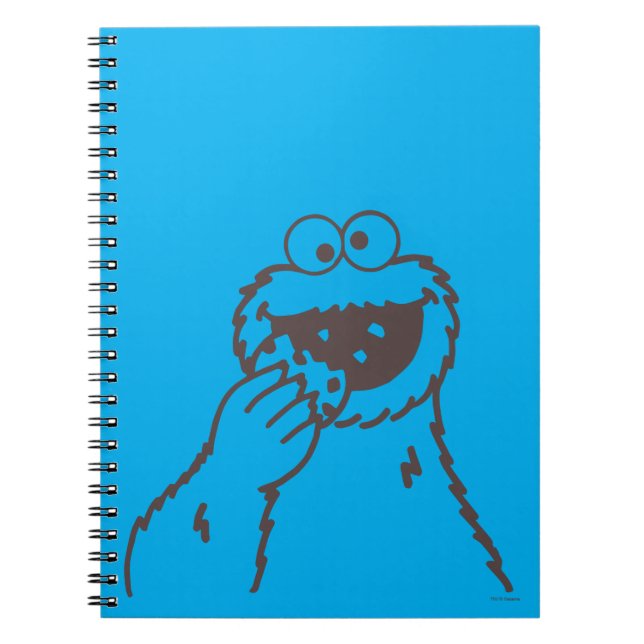 Carnet Rue Sésame | Cookies Monster Bright (Devant)