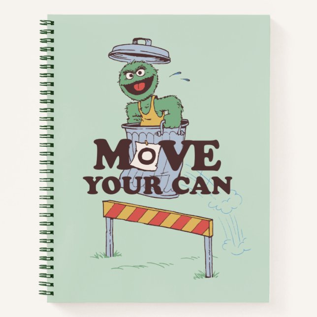 Carnet Rue Sésame | Oscar the Grouch Move Your Can (Devant)