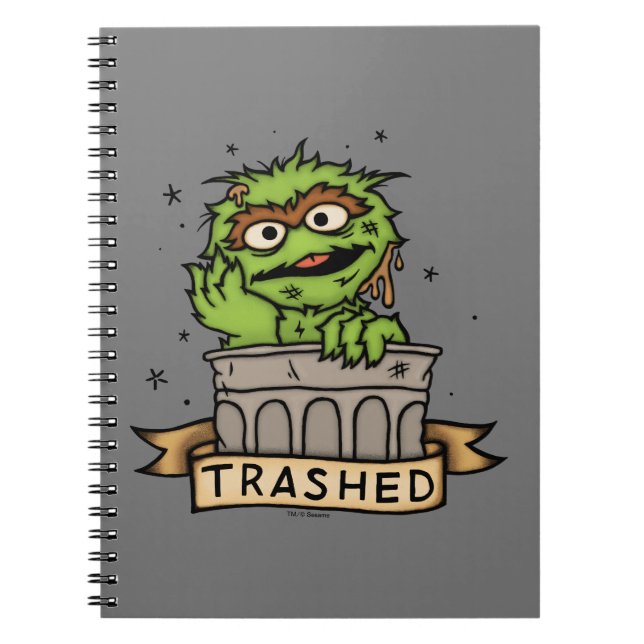 Carnet Rue Sésame | Oscar the Grouch Trashed (Devant)