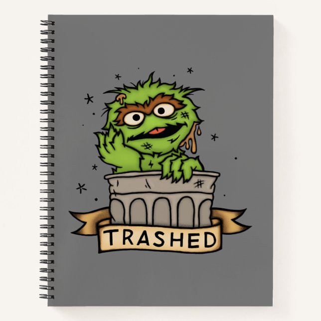 Carnet Rue Sésame | Oscar the Grouch Trashed (Devant)