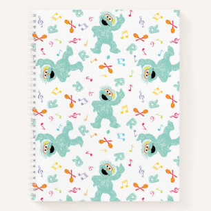 Carnet Rue Sésame   Rosita Music Scribble Motif
