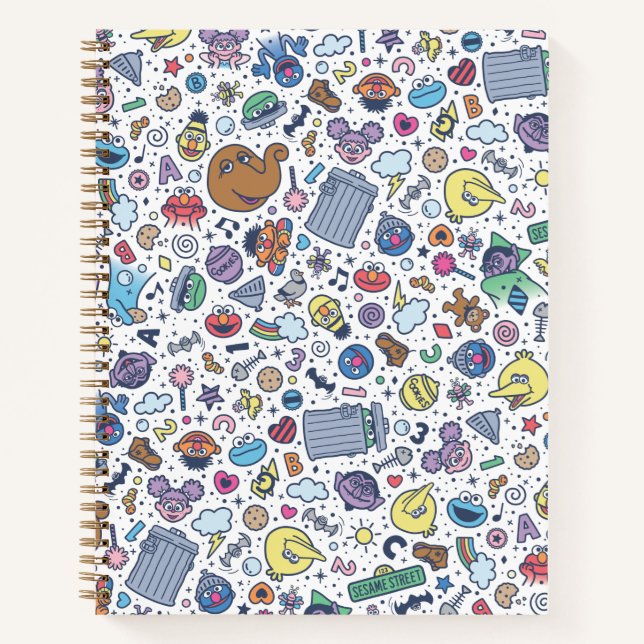 Carnet Rue Sésame | Sesame Pals DoodMotif (Devant)