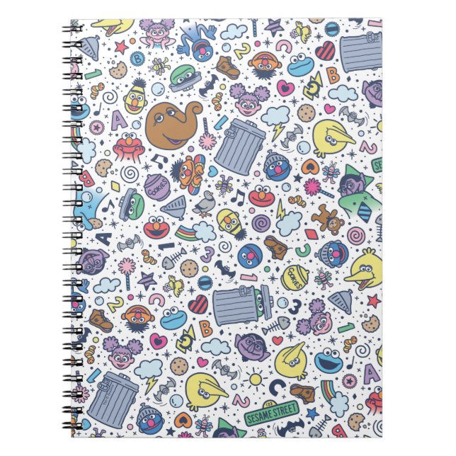 Carnet Rue Sésame | Sesame Pals DoodMotif (Devant)