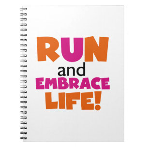 Carnet Run and Embrassez Life Orange Pink