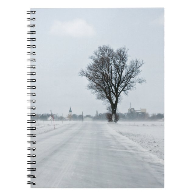 Carnet Rural winter road (Devant)
