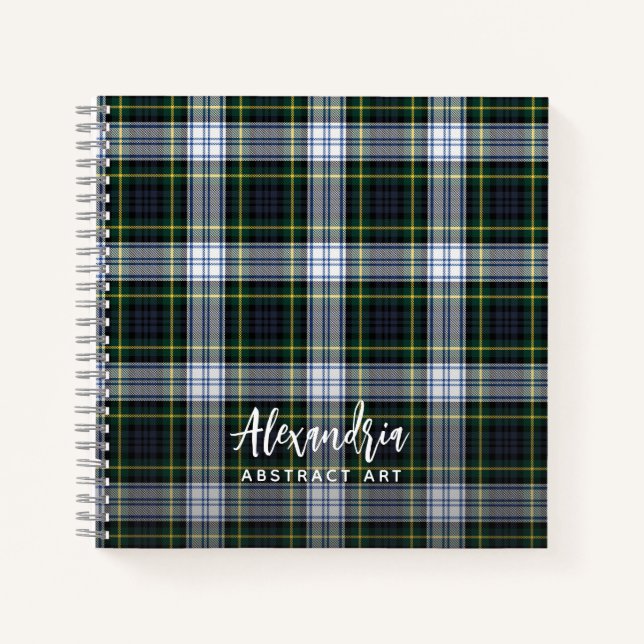 Carnet Russe Plaid Clan Gordon Tartan personnalisé (Devant)