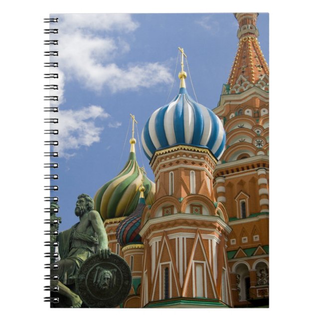 Carnet Russie, Moscou, Place Rouge. St. Basil's 3 (Devant)