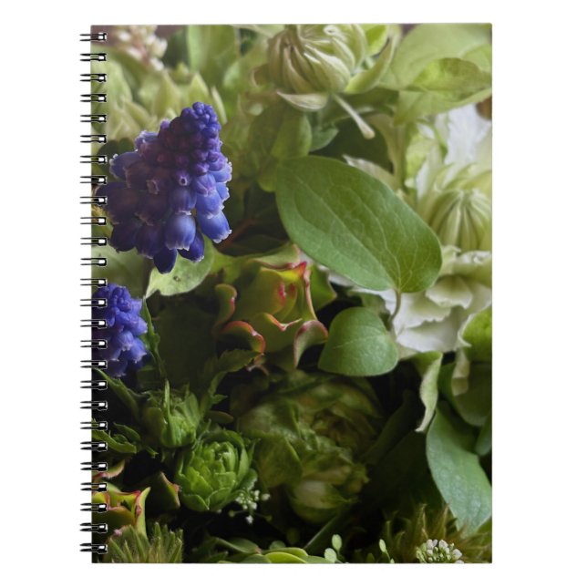 Carnet Rustic Botanical Garden Flowers Notebook (Devant)