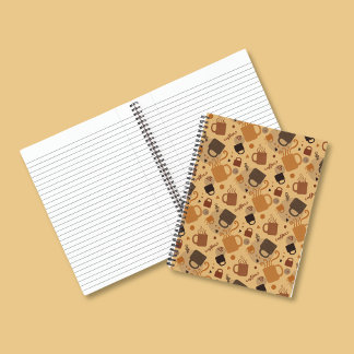 Carnet Rustic Coffee Love - Mug and Heart Motif