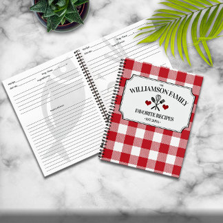 Carnet Rustic Country Kitchen Family Cookbook