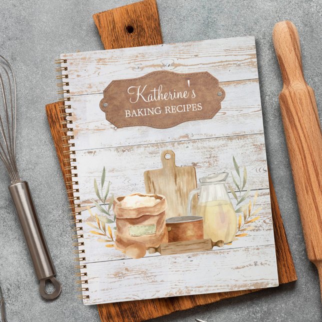 Carnet Rustic Farmhouse Country Family Baking Recette Liv (In situ)