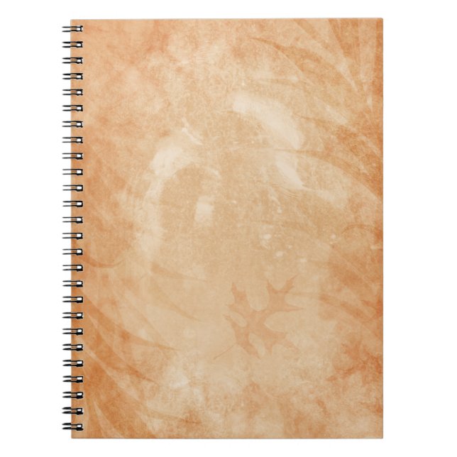 Carnet Rustic Sandstone Grunge Oak Leaves (Devant)