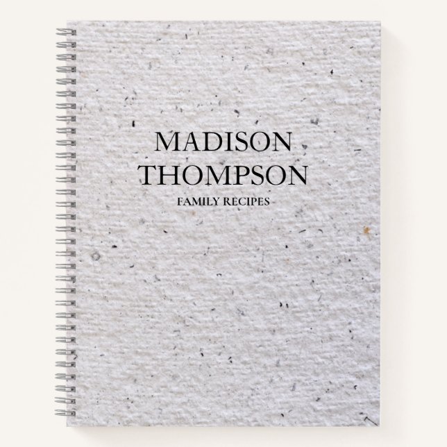 Carnet Rustique Antique papier Vintage Texture famille Re (Devant)