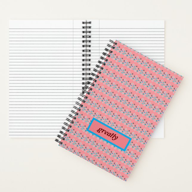 Carnet Rustique Floral Moderne  (À l'intérieur)