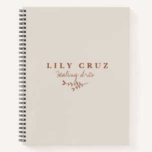 Carnet Rustique Moderne Botanique Personnalisé