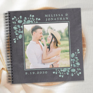 Carnet Rustique Photo Eucalyptus Greenery Mariage GuestBo
