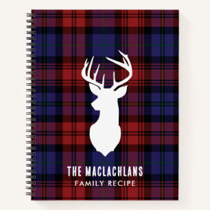 Carnet Rustique Plaid Elegant Family Tartan Recette