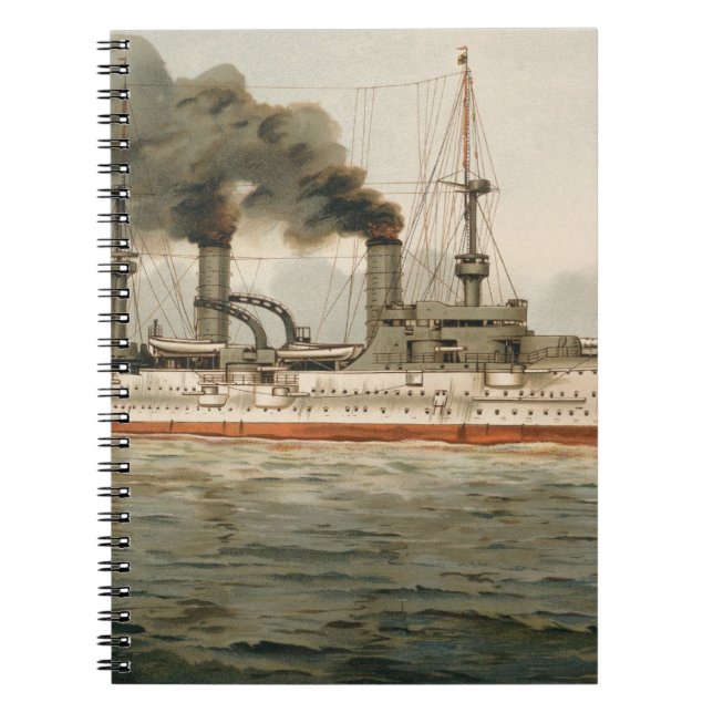 Carnet S.M. Kreuzer "Furst Bismarck" de Grosse (H.M. (Devant)