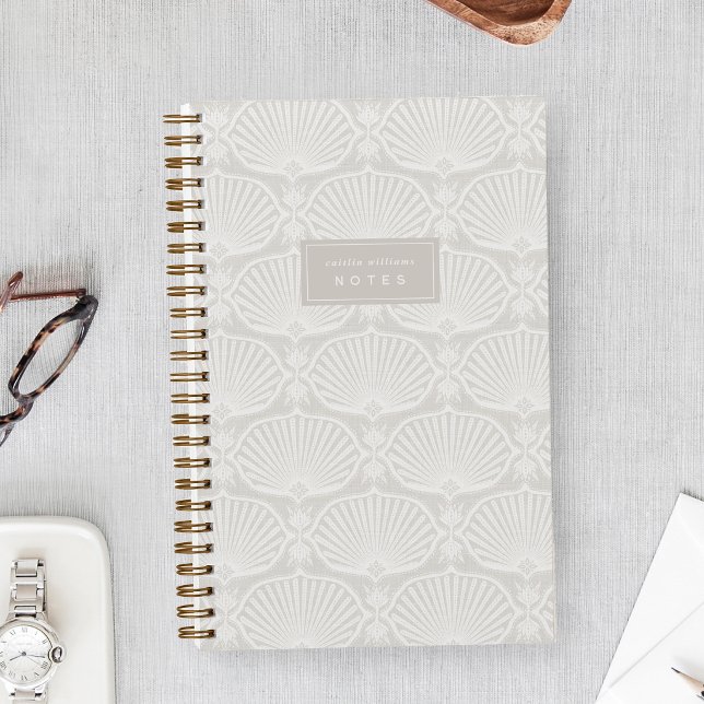 Carnet Sable Blanc Beige | Deco Fans Personnalisé (Créateur téléchargé)