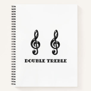 Carnet Sac fourre-tout de musique Double Treble