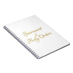 Carnet Sacrament de l'Ordre des Saints Ordres Golden 3D L