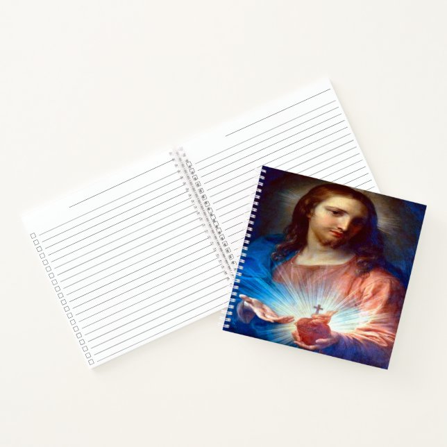 Carnet Sacré Coeur de Jésus avec prière de consécration (Intérieur)