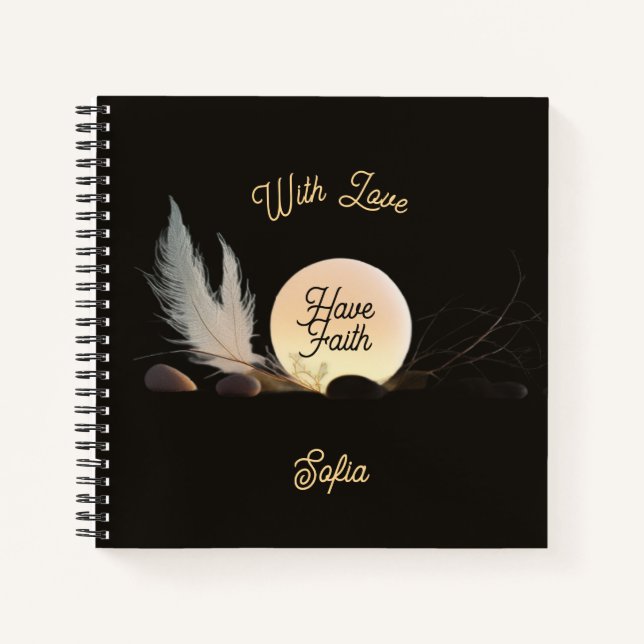 Carnet Sacred Geometry & Divine Glow Square Luxury  (Devant)