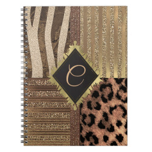 Carnet Safari Chic Jungle Glam Moderne Félin Féminin Étin