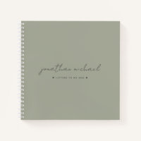 Sage Green Letters to My Son Memory Keepsaké