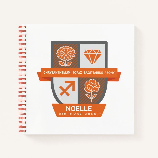 Carnet Sagittaire Anniversaire Crest™ 22-30 novembre (Devant)