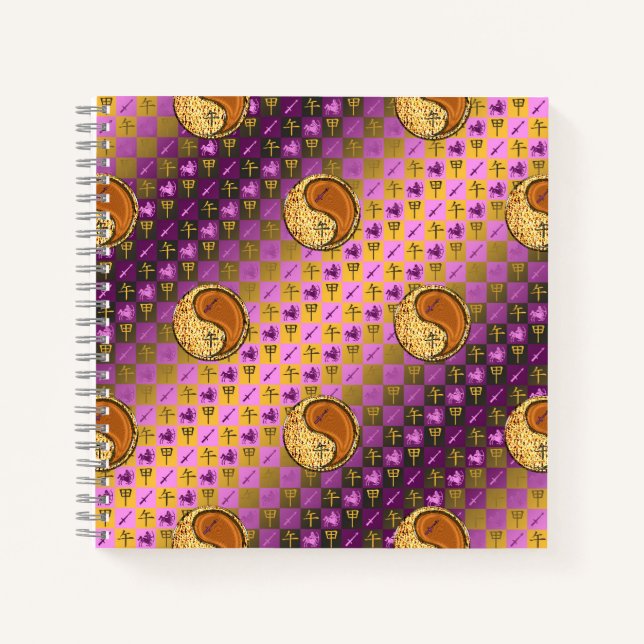 Carnet Sagittaire & Cheval de Bois (Devant)