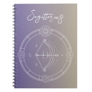 Carnet Sagittarius zodiaque horoscope étoile signe gradie
