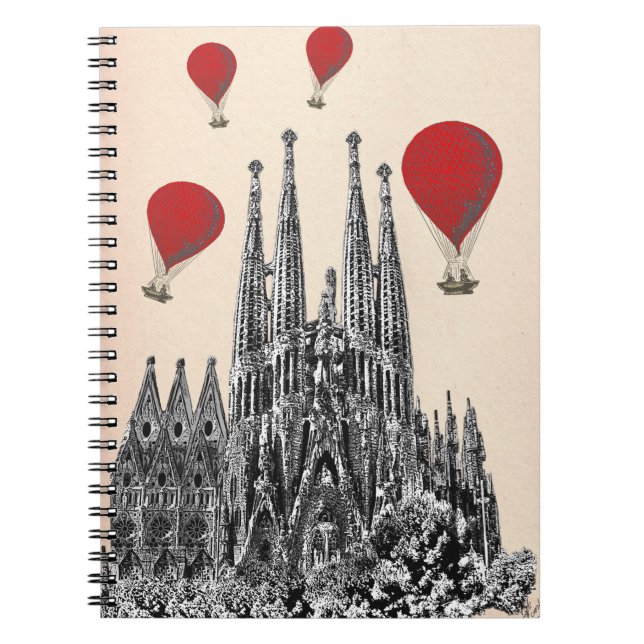 Carnet Sagrada Familia et Red Hot Air Balloons 2 (Devant)
